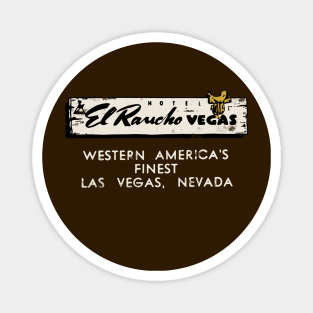 Retro Vintage El Rancho Hotel and Casino Las Vegas Magnet